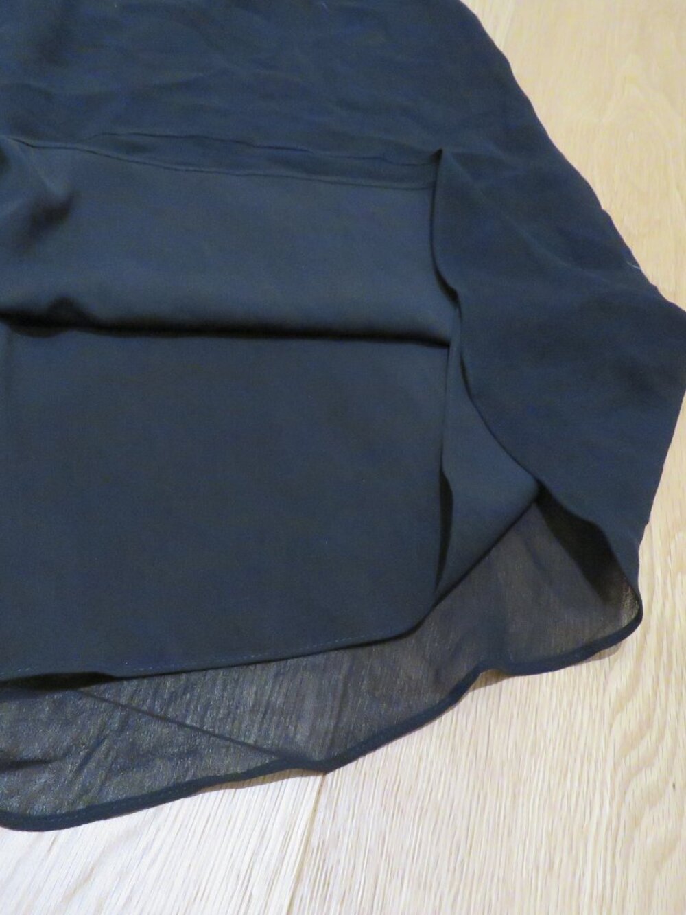 KAREN MILLEN 100% Silk Beaded Ruffle Chiffon Dress US 6 Whimsigoth Dark Romantic - Picture 15 of 16